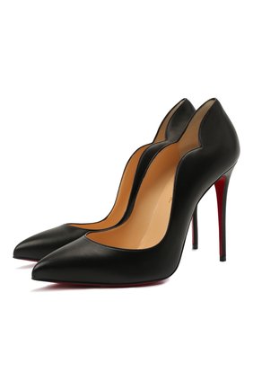 Женские кожаные туфли hot chick 100 CHRISTIAN LOUBOUTIN черного цвета по цене 55150 руб., арт. 3200380/H0T CHICK 100 | Фото 1 Женские кожаные туфли hot chick 100 CHRISTIAN LOUBOUTIN черного цвета, арт. 3200380/H0T CHICK 100 | Фото 1