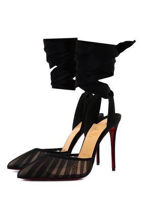 Женские текстильные туфли noor 100 CHRISTIAN LOUBOUTIN черного цвета по цене 79950 руб., арт. 3210264/N00R 100 | Фото 1 Женские текстильные туфли noor 100 CHRISTIAN LOUBOUTIN черного цвета, арт. 3210264/N00R 100 | Фото 1