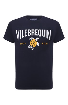 Мужская хлопковая футболка VILEBREQUIN темно-синего цвета по цене 9900 руб., арт. THOU1P50/390 | Фото 1 Мужская хлопковая футболка VILEBREQUIN темно-синего цвета, арт. THOU1P50/390 | Фото 1