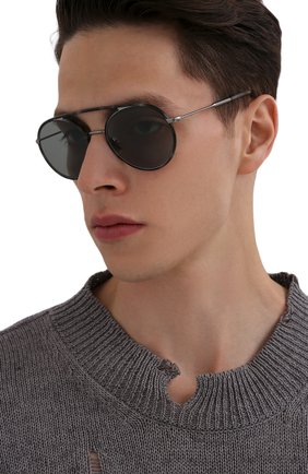 Мужские солнцезащитные очки GIORGIO ARMANI серого цвета по цене 23150 руб., арт. AR6121J | Фото 2 Мужские солнцезащитные очки GIORGIO ARMANI серого цвета, арт. AR6121J | Фото 2