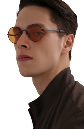 Мужские солнцезащитные очки KITON коричневого цвета по цене 63350 руб., арт. U0C00101/00S | Фото 2 Мужские солнцезащитные очки KITON коричневого цвета, арт. U0C00101/00S | Фото 2