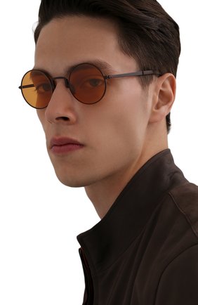 Мужские солнцезащитные очки KITON коричневого цвета по цене 63350 руб., арт. U0C00101/00P | Фото 2 Мужские солнцезащитные очки KITON коричневого цвета, арт. U0C00101/00P | Фото 2