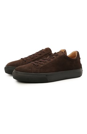 Мужские замшевые кеды TOD’S темно-коричневого цвета по цене 36300 руб., арт. XXM03E0EA40RE0 | Фото 1 Мужские замшевые кеды TOD’S темно-коричневого цвета, арт. XXM03E0EA40RE0 | Фото 1
