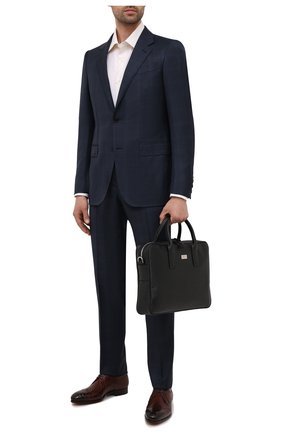 Мужская кожаная сумка для ноутбука KITON черного цвета по цене 133000 руб., арт. UBLAPSN00815 | Фото 2 Мужская кожаная сумка для ноутбука KITON черного цвета, арт. UBLAPSN00815 | Фото 2