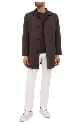 Мужской двустороннее пальто KITON коричневого цвета по цене 759000 руб., арт. UW0970V0365A | Фото 2 Мужской двустороннее пальто KITON коричневого цвета, арт. UW0970V0365A | Фото 2 (Материал подклада: Синтетический материал; Материал внешний: Шерсть; Рукава: Длинные; Мужское Кросс-КТ: пальто-верхняя одежда; Стили: Кэжуэл; Длина (верхняя одежда): До середины бедра)