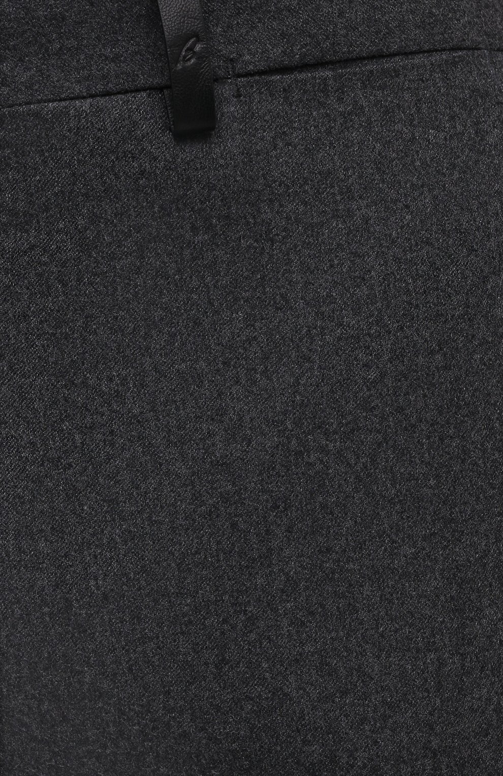 Мужские брюки из шерсти и кашемира BRIONI темно-серого цвета, арт. RPN20M/08AB3/GSTAAD | Фото 5 (Материал внешний: Шерсть; Длина (брюки, джинсы): Стандартные; Случай: Повседневный; Материал подклада: Синтетический материал, Хлопок; Стили: Кэжуэл)