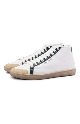 Женские кожаные кеды sl/39 SAINT LAURENT зеленого цвета по цене 62150 руб., арт. 653489/00NI1 | Фото 1 Женские кожаные кеды sl/39 SAINT LAURENT зеленого цвета, арт. 653489/00NI1 | Фото 1