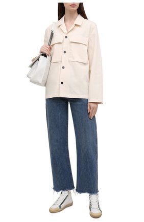 Женские кожаные кеды sl/39 SAINT LAURENT зеленого цвета по цене 62150 руб., арт. 653489/00NI1 | Фото 2 Женские кожаные кеды sl/39 SAINT LAURENT зеленого цвета, арт. 653489/00NI1 | Фото 2