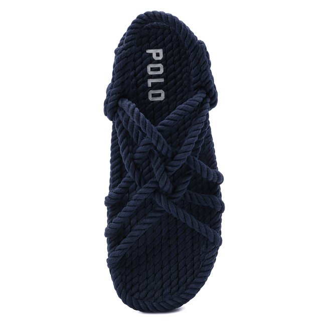 Текстильные сандалии Polo Ralph Lauren 818835057, цвет голубой, размер 36 - фото 5
