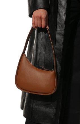 Женская сумка half moon THE ROW коричневого цвета, арт. W1249L52 | Фото 2 (Материал: Натуральная кожа; Сумки-технические: Сумки top-handle; Размер: mini)