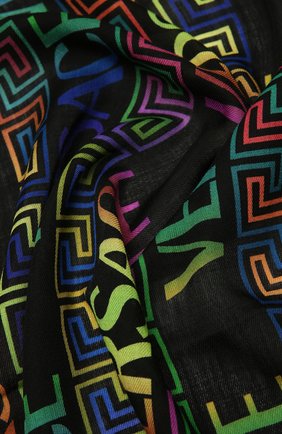 Женская шерстяная шаль VERSACE разноцветного цвета по цене 44400 руб., арт. 1001599/1A01231 | Фото 2 Женская шерстяная шаль VERSACE разноцветного цвета, арт. 1001599/1A01231 | Фото 2