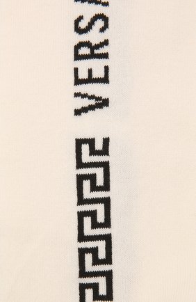Женские хлопковые гольфы VERSACE кремвого цвета по цене 6995 руб., арт. 1001544/1A01192 | Фото 2 Женские хлопковые гольфы VERSACE кремвого цвета, арт. 1001544/1A01192 | Фото 2