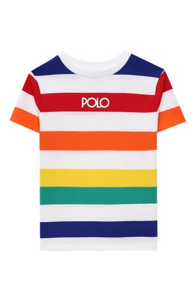 Детская хлопковая футболка POLO RALPH LAUREN разноцветного цвета по цене 3455 руб., арт. 322844644 | Фото 1 Детская хлопковая футболка POLO RALPH LAUREN разноцветного цвета, арт. 322844644 | Фото 1