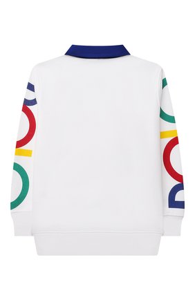 Детский хлопковый свитшот POLO RALPH LAUREN белого цвета по цене 7945 руб., арт. 322844803 | Фото 2 Детский хлопковый свитшот POLO RALPH LAUREN белого цвета, арт. 322844803 | Фото 2
