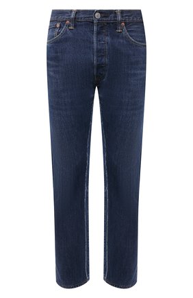 Мужские джинсы BALENCIAGA синего цвета, арт. 657611/TJW68 | Фото 1 (Силуэт М (брюки): Прямые; Кросс-КТ: Деним; Длина (брюки, джинсы): Стандартные; Стили: Гранж; Материал внешний: Хлопок, Деним)