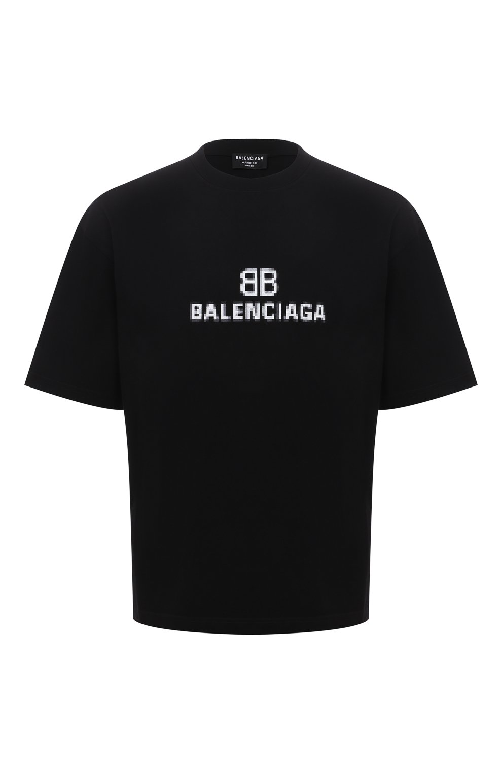 Черная футболка Баленсиага