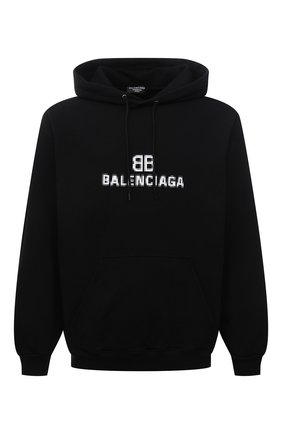 Мужской хлопковое худи BALENCIAGA черного цвета по цене 59950 руб., арт. 600583/TKVI8 | Фото 1 Мужской хлопковое худи BALENCIAGA черного цвета, арт. 600583/TKVI8 | Фото 1 (Материал внешний: Хлопок; Длина (для топов): Стандартные; Стили: Спорт-шик, Гранж; Рукава: Длинные; Мужское Кросс-КТ: Худи-одежда; Принт: С принтом)