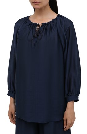 Женский костюм MAX MARA темно-синего цвета по цене 58120 руб., арт. FAREA 31910118-GREENH 31310118 | Фото 2 Женский костюм MAX MARA темно-синего цвета, арт. FAREA 31910118-GREENH 31310118 | Фото 2
