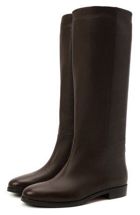 Женские кожаные сапоги KITON коричневого цвета по цене 120500 руб., арт. D52801X04R81 | Фото 1 Женские кожаные сапоги KITON коричневого цвета, арт. D52801X04R81 | Фото 1 (Высота голенища: Средние; Материал внутренний: Натуральная кожа; Подошва: Плоская; Каблук высота: Низкий; Каблук тип: Устойчивый)