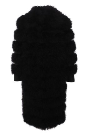Женская шуба из овчины с отделкой перьями SAINT LAURENT черного цвета по цене 1435000 руб., арт. 658391/YCET2 | Фото 1 Женская шуба из овчины с отделкой перьями SAINT LAURENT черного цвета, арт. 658391/YCET2 | Фото 1 (Рукава: Длинные; Материал подклада: Купро; Длина (верхняя одежда): До колена; Материал внешний: Натуральный мех; Женское Кросс-КТ: Мех; Стили: Кэжуэл)