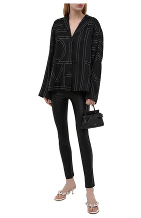 Женские кожаные леггинсы HELMUT LANG черного цвета по цене 99500 руб., арт. K01HW208 | Фото 2 Женские кожаные леггинсы HELMUT LANG черного цвета, арт. K01HW208 | Фото 2