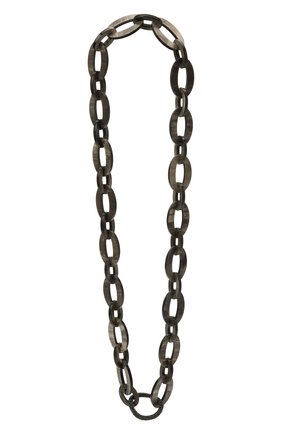 Женское колье BRUNELLO CUCINELLI серого цвета, арт. MC0W9G273P | Фото 1 (Материал: Пластик)