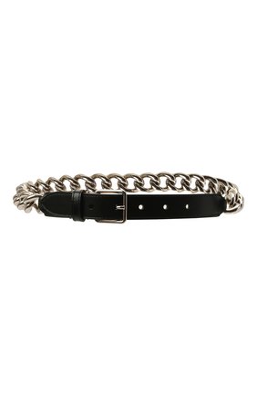 Женский ремень ALEXANDER MCQUEEN черного цвета по цене 51350 руб., арт. 667017/1BR0Y | Фото 1 Женский ремень ALEXANDER MCQUEEN черного цвета, арт. 667017/1BR0Y | Фото 1 (Материал: Металл)