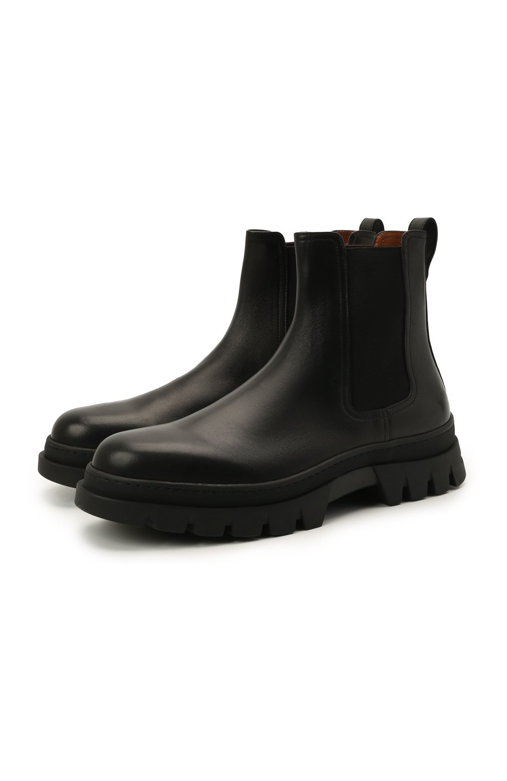 Мужские кожаные челси H`D`S`N BARACCO черного цвета, арт. 81532.VVN.0* | Фото 1 (Длина стельки: 27,5, 28,8, 29,5, 27, 28; Материал внешний: Кожа; Материал внутренний: Натуральная кожа; Материал утеплителя: Без утеплителя; Мужское Кросс-КТ: Сапоги-обувь, Челси-обувь)