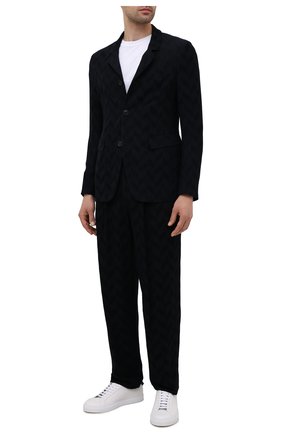 Мужские брюки GIORGIO ARMANI темно-синего цвета по цене 86050 руб., арт. 1WGPP0K7/T02VC | Фото 2 Мужские брюки GIORGIO ARMANI темно-синего цвета, арт. 1WGPP0K7/T02VC | Фото 2