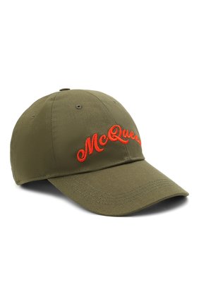 Мужской хлопковая бейсболка ALEXANDER MCQUEEN хаки цвета по цене 27750 руб., арт. 576534/4105Q | Фото 1 Мужской хлопковая бейсболка ALEXANDER MCQUEEN хаки цвета, арт. 576534/4105Q | Фото 1 (Материал: Текстиль, Хлопок)