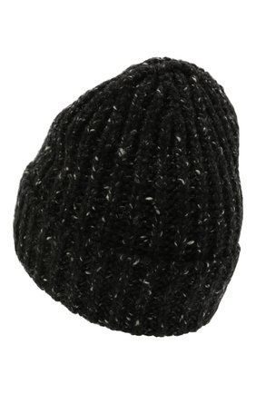 Мужская кашемировая шапка JOHNSTONS OF ELGIN черного цвета по цене 11900 руб., арт. HAC02454 | Фото 2 Мужская кашемировая шапка JOHNSTONS OF ELGIN черного цвета, арт. HAC02454 | Фото 2 (Материал: Шерсть, Кашемир; Кросс-КТ: Трикотаж)