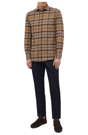 Мужская хлопковая рубашка RALPH LAUREN светло-коричневого цвета по цене 44450 руб., арт. 790844846 | Фото 2 Мужская хлопковая рубашка RALPH LAUREN светло-коричневого цвета, арт. 790844846 | Фото 2