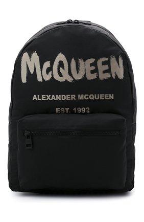 Мужской текстильный рюкзак ALEXANDER MCQUEEN черного цвета, арт. 646457/1AABW | Фото 1 (Материал: Текстиль; Размер: large; Стили: Кэжуэл)