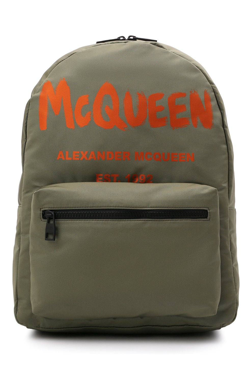 Мужской текстильный рюкзак ALEXANDER MCQUEEN хаки цвета, арт. 646457/1AABW | Фото 1