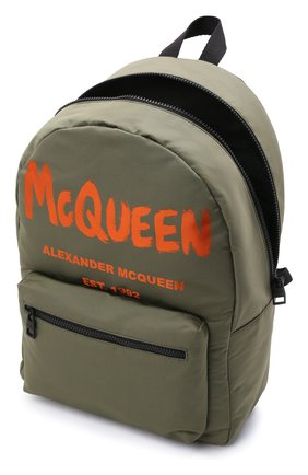 Мужской текстильный рюкзак ALEXANDER MCQUEEN хаки цвета по цене 73950 руб., арт. 646457/1AABW | Фото 4 Мужской текстильный рюкзак ALEXANDER MCQUEEN хаки цвета, арт. 646457/1AABW | Фото 4