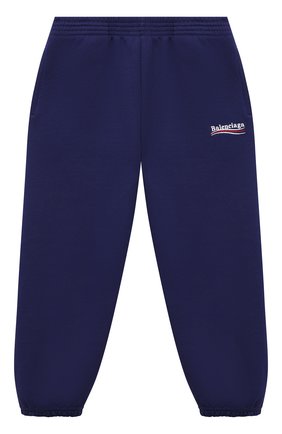Детские хлопковые джоггеры BALENCIAGA синего цвета по цене 16100 руб., арт. 621788/TKVJ6 | Фото 1 Детские хлопковые джоггеры BALENCIAGA синего цвета, арт. 621788/TKVJ6 | Фото 1