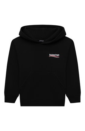 Детский хлопковое худи BALENCIAGA черного цвета по цене 21150 руб., арт. 558143/TKVJ6 | Фото 1 Детский хлопковое худи BALENCIAGA черного цвета, арт. 558143/TKVJ6 | Фото 1