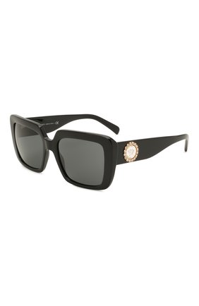 Женские солнцезащитные очки VERSACE черного цвета по цене 20750 руб., арт. 4384B-GB1/87 | Фото 1 Женские солнцезащитные очки VERSACE черного цвета, арт. 4384B-GB1/87 | Фото 1