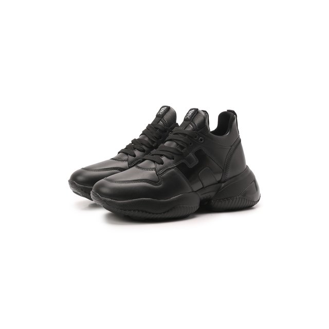 Комбинированные кроссовки Interaction Hogan черного цвета