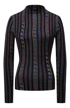 Женская шелковая водолазка VERSACE разноцветного цвета по цене 94400 руб., арт. 1001153/1A00885 | Фото 1 Женская шелковая водолазка VERSACE разноцветного цвета, арт. 1001153/1A00885 | Фото 1 (Длина (для топов): Стандартные; Материал внешний: Шелк; Рукава: Длинные; Женское Кросс-КТ: Водолазка-одежда; Стили: Гламурный)