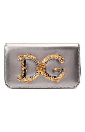 Женская сумка dg girls DOLCE & GABBANA серебряного цвета по цене 0 руб., арт. BB6885/AW121 | Фото 1 Женская сумка dg girls DOLCE & GABBANA серебряного цвета, арт. BB6885/AW121 | Фото 1 (Женское Кросс-КТ: Вечерняя сумка; Сумки-технические: Сумки через плечо; Ремень/цепочка: С цепочкой; Материал: Натуральная кожа; Размер: mini)