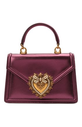 Женская сумка devotion small DOLCE & GABBANA фиолетового цвета по цене 129500 руб., арт. BB6711/A1016 | Фото 1 Женская сумка devotion small DOLCE & GABBANA фиолетового цвета, арт. BB6711/A1016 | Фото 1