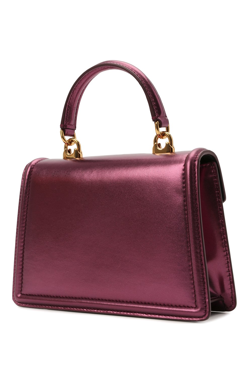 Женская сумка devotion small DOLCE & GABBANA фиолетового цвета по цене 117500 руб., арт. BB6711/A1016 | Фото 3 Женская сумка devotion small DOLCE & GABBANA фиолетового цвета, арт. BB6711/A1016 | Фото 3 (Женское Кросс-КТ: Вечерняя сумка; Сумки-технические: Сумки top-handle; Материал: Натуральная кожа; Ремень/цепочка: На ремешке; Размер: small)