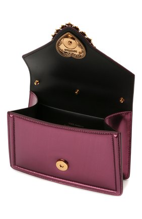 Женская сумка devotion small DOLCE & GABBANA фиолетового цвета по цене 117500 руб., арт. BB6711/A1016 | Фото 4 Женская сумка devotion small DOLCE & GABBANA фиолетового цвета, арт. BB6711/A1016 | Фото 4 (Женское Кросс-КТ: Вечерняя сумка; Сумки-технические: Сумки top-handle; Материал: Натуральная кожа; Ремень/цепочка: На ремешке; Размер: small)