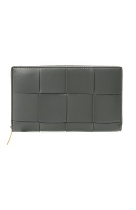 Женские кожаный кошелек maxi intreccio BOTTEGA VENETA серого цвета по цене 56550 руб., арт. 651368/VCQC1 | Фото 1 Женские кожаный кошелек maxi intreccio BOTTEGA VENETA серого цвета, арт. 651368/VCQC1 | Фото 1