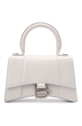 Женская сумка hourglass xs BALENCIAGA белого цвета по цене 133500 руб., арт. 592833/1QJ4Y | Фото 1 Женская сумка hourglass xs BALENCIAGA белого цвета, арт. 592833/1QJ4Y | Фото 1 (Материал: Натуральная кожа; Сумки-технические: Сумки top-handle; Размер: mini; Ремень/цепочка: На ремешке)