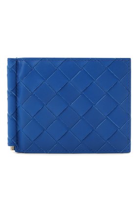 Мужской кожаный зажим для денег BOTTEGA VENETA синего цвета по цене 31150 руб., арт. 592626/VCPQ4 | Фото 1 Мужской кожаный зажим для денег BOTTEGA VENETA синего цвета, арт. 592626/VCPQ4 | Фото 1
