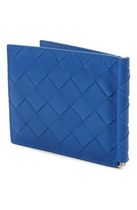 Мужской кожаный зажим для денег BOTTEGA VENETA синего цвета по цене 31150 руб., арт. 592626/VCPQ4 | Фото 2 Мужской кожаный зажим для денег BOTTEGA VENETA синего цвета, арт. 592626/VCPQ4 | Фото 2