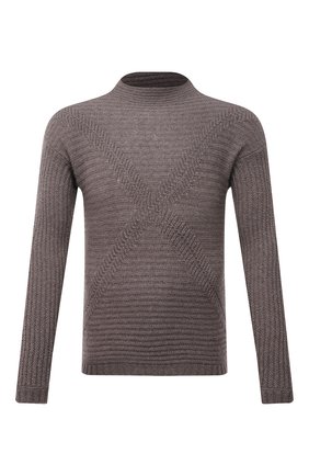 Мужской свитер из кашемира и шелка GIORGIO ARMANI коричневого цвета по цене 116000 руб., арт. 6KSM29/SM31Z | Фото 1 Мужской свитер из кашемира и шелка GIORGIO ARMANI коричневого цвета, арт. 6KSM29/SM31Z | Фото 1 (Материал внешний: Шерсть; Рукава: Длинные; Длина (для топов): Стандартные; Принт: Без принта; Стили: Кэжуэл)