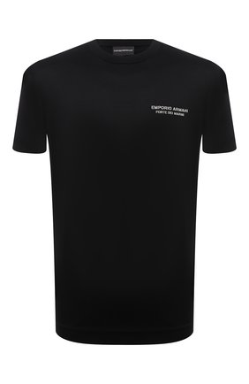 Мужская футболка EMPORIO ARMANI черного цвета по цене 8680 руб., арт. 6K1T70/1JUVZ | Фото 1 Мужская футболка EMPORIO ARMANI черного цвета, арт. 6K1T70/1JUVZ | Фото 1